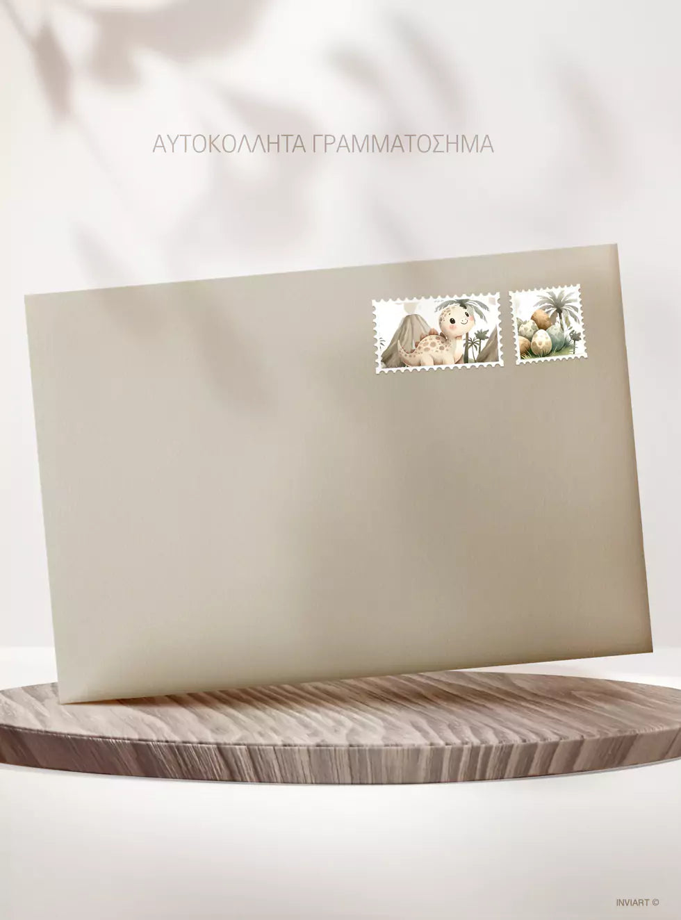 Προσκλητήριο βάπτισης Δεινοσαυράκια