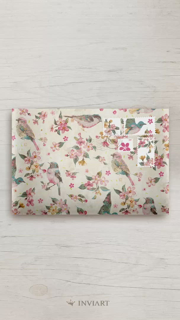 Ηλεκτρονική Πρόσκληση βαπτισης sweet bird